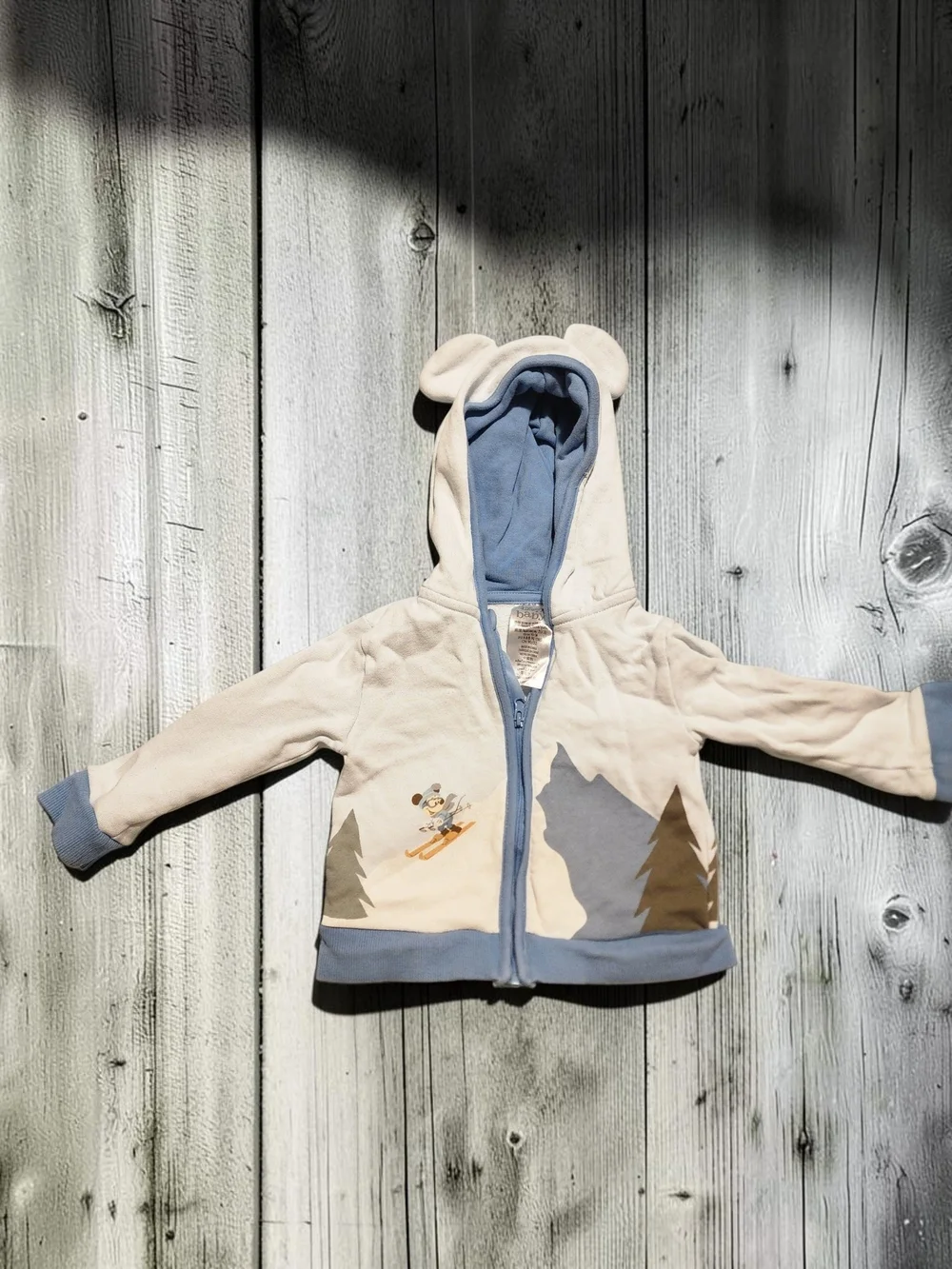 Disney Baby Goofy Ski Hoodie w/ Mickey Ears [Size] 18-24M